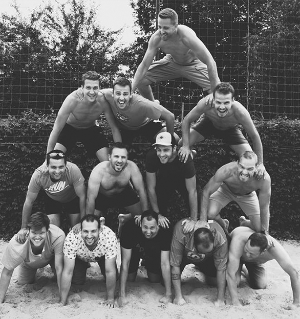 Ensemble des membres organisant le tournoi de Beach Volley